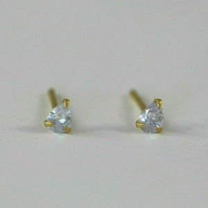 Diamond Halo Gold Stud Earrings